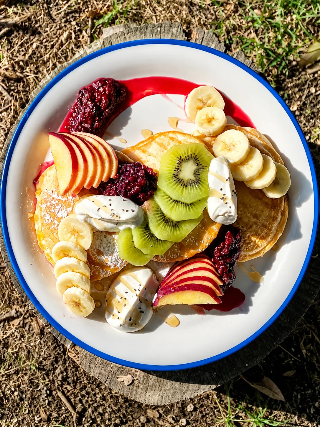 A colourful breakfast plate at Portershed